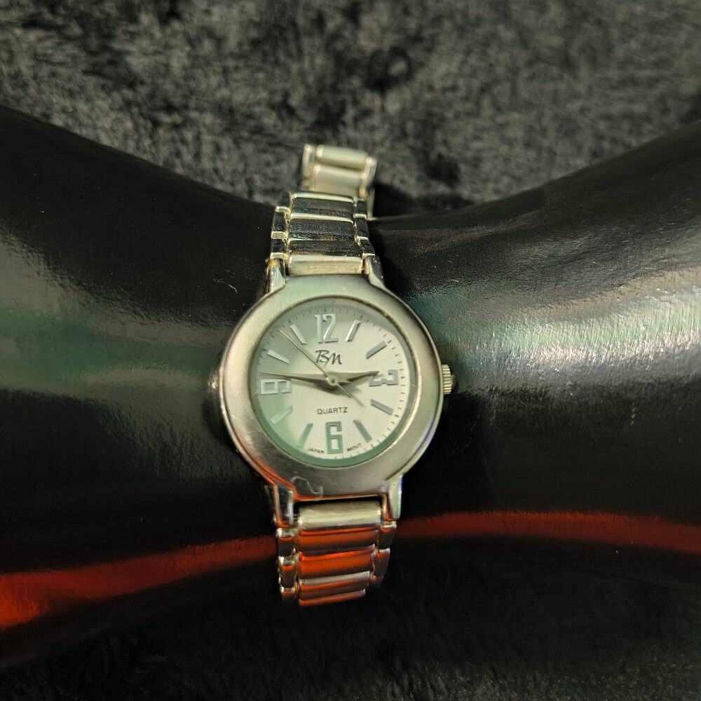 Bella Moda Silvertone Watch 8" (324)